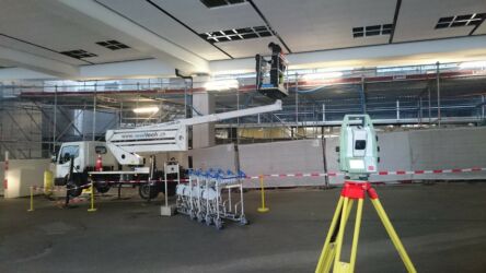 Absteckung neue Beleuchtung Taxistand Absteckung neue Beleuchtung Taxistand