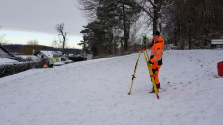 Vermessung im Schnee
