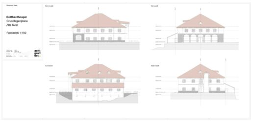 Fassadenplan Hospiz