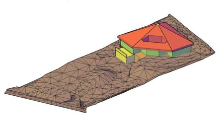 Ansicht 3D-Modell im Geländemodell